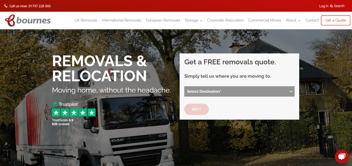 Bournes UK international moving company